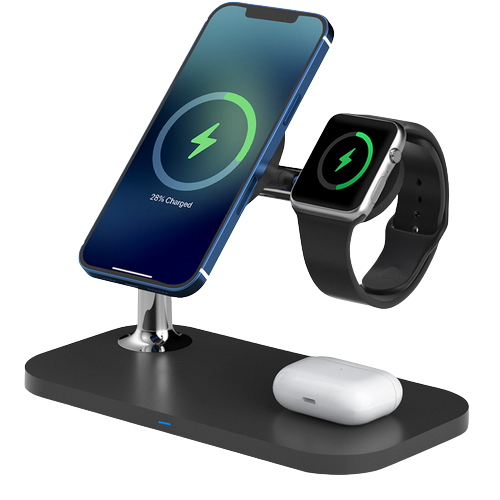 15W 3 IN 1 Magnetic Wireless Charger