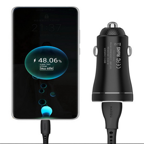 36W dual usb car charger