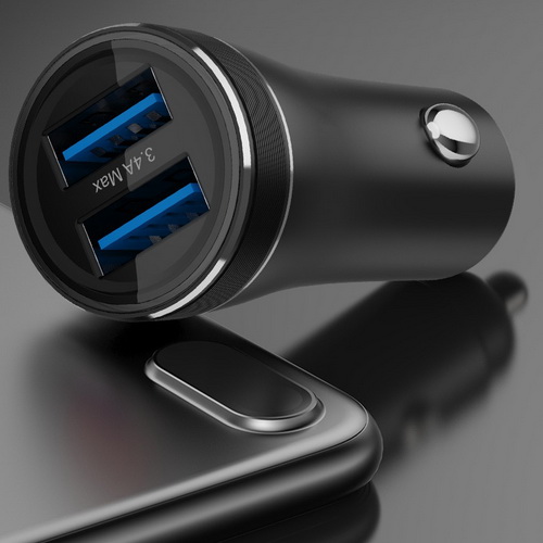 36W car charger dual usb 3.4a