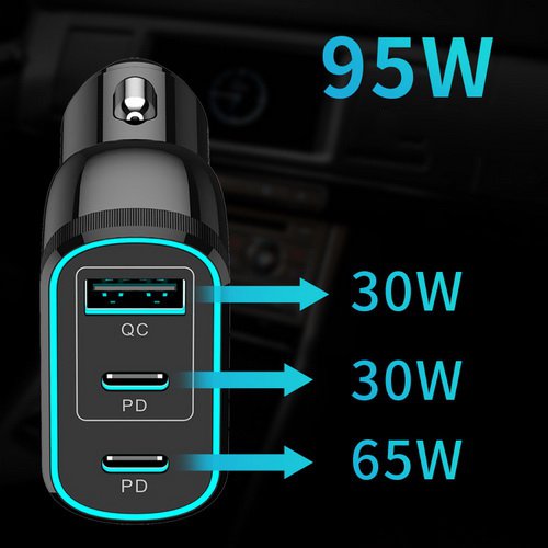 95W USB C Car Charger