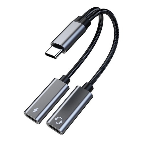 Переходник с USB C на двойной разъем для наушников USB C