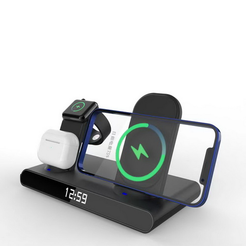 4 in 1 Wireless Charger with Alarm Clock