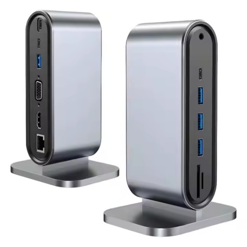 12in1 USB C Hub Multiport Adapter, USB C Docking Station Triple Display 12 in 1 USB C Hub
