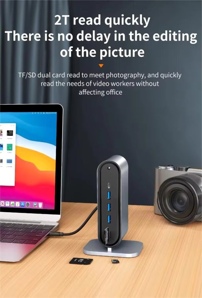 USB C Docking Station Triple Display 12 in 1 USB C Hub