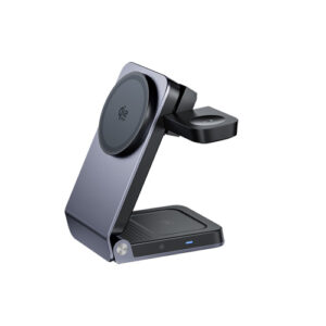 3 in 1 Magnetic Wireless Charger Desktop Wireless Charger Mobile Phone Stand Holder with Detachable Ear Wireless Charger