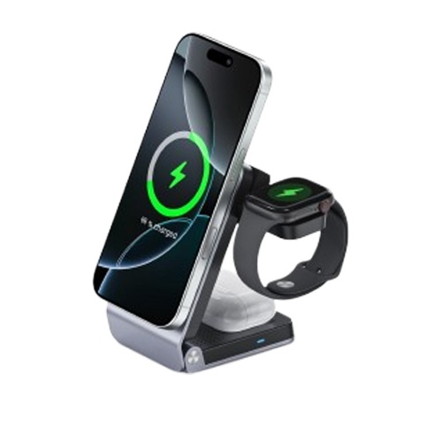 未标题-1 New Desktop 25W Foldable Magnetic 3-in-1 Wireless Charging Portable Fast Charger for Phone Earphone and Watch
