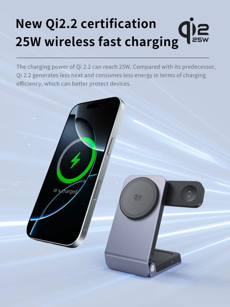 Wholesale Qi2.2 25W 3 in 1 Wireless Charger