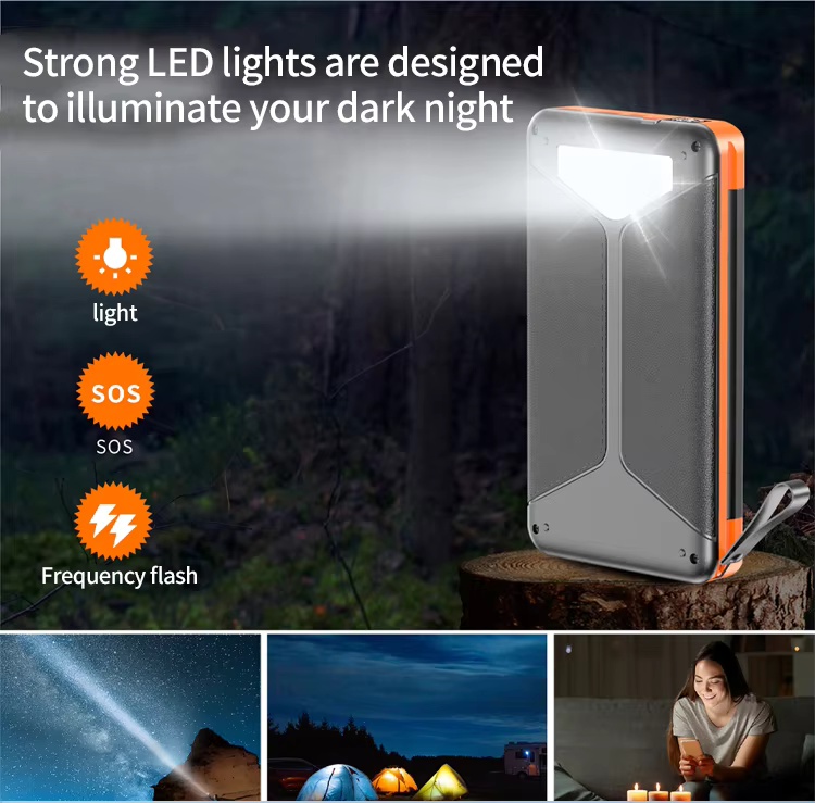 Wholesale Wireless Power Bank Solar Powerbank 24000mah Foldable Solar Panel