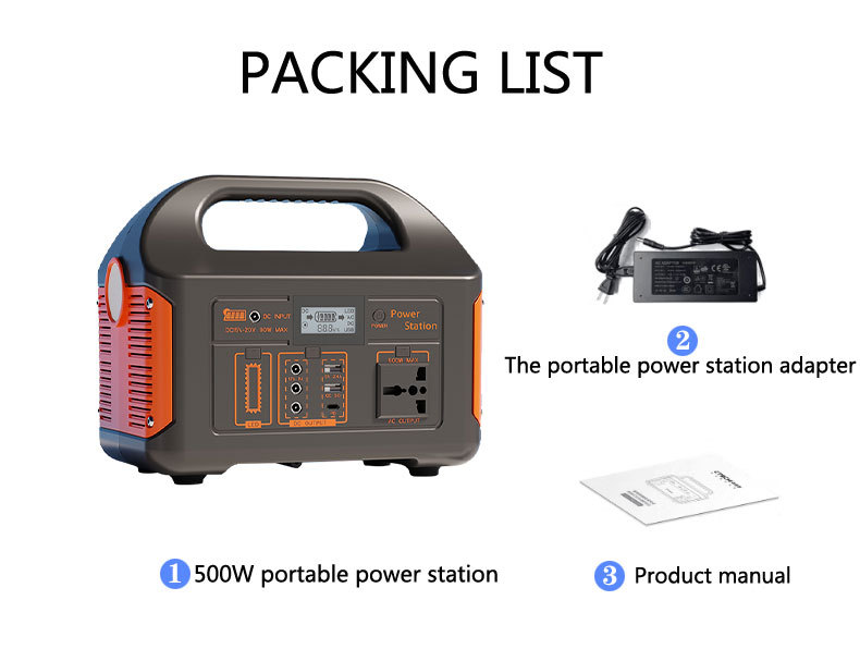 Portable Power Banks AC 110V/220V Electric Lifepo4 Battery Solar Panel Generaton with Flashlight